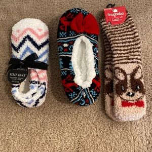 Brand New Fuzzy Sock & Slipper Bundle